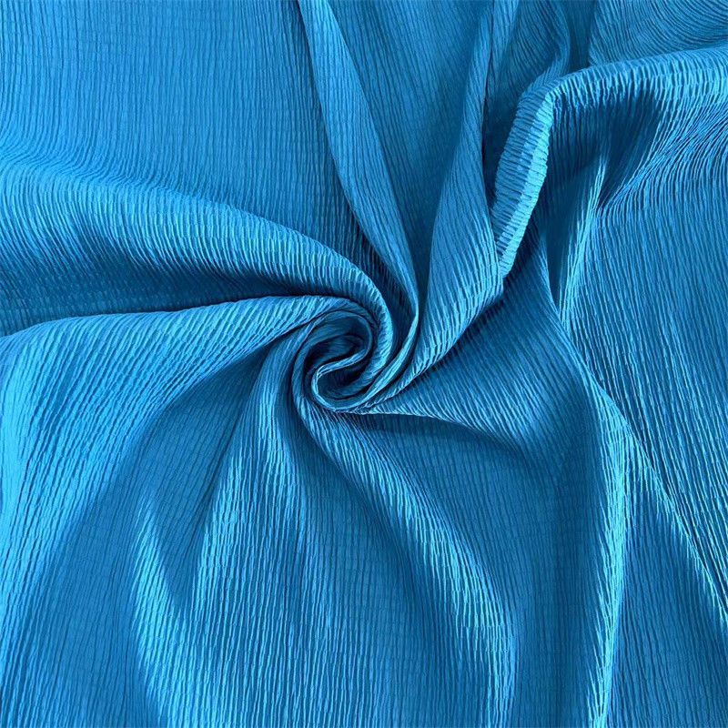 Mat Warp Trick Bubble Crepe Kumaş 96GSM 97% Naylon 3% Spandex Eteği Gömlekler
