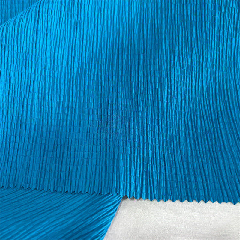 Mat Warp Trick Bubble Crepe Kumaş 96GSM 97% Naylon 3% Spandex Eteği Gömlekler