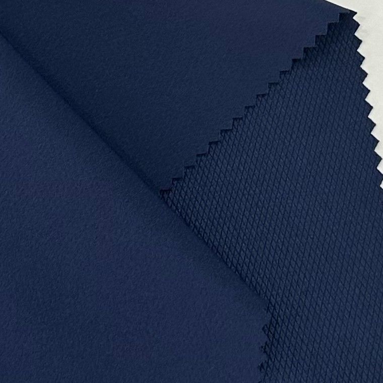 Elmas ızgara Dört Yönlü germe kumaşı 50D+20D*50D+20D/100D 140GSM 94% Poliester 6% Spandex