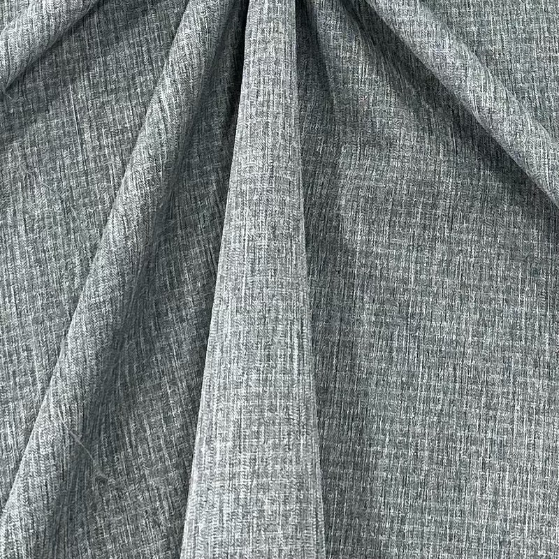 Yatay Çizgi Çift Tüklü Katyonik Poliester Kumaş Dört Yönlü Germe 2/1 Twill