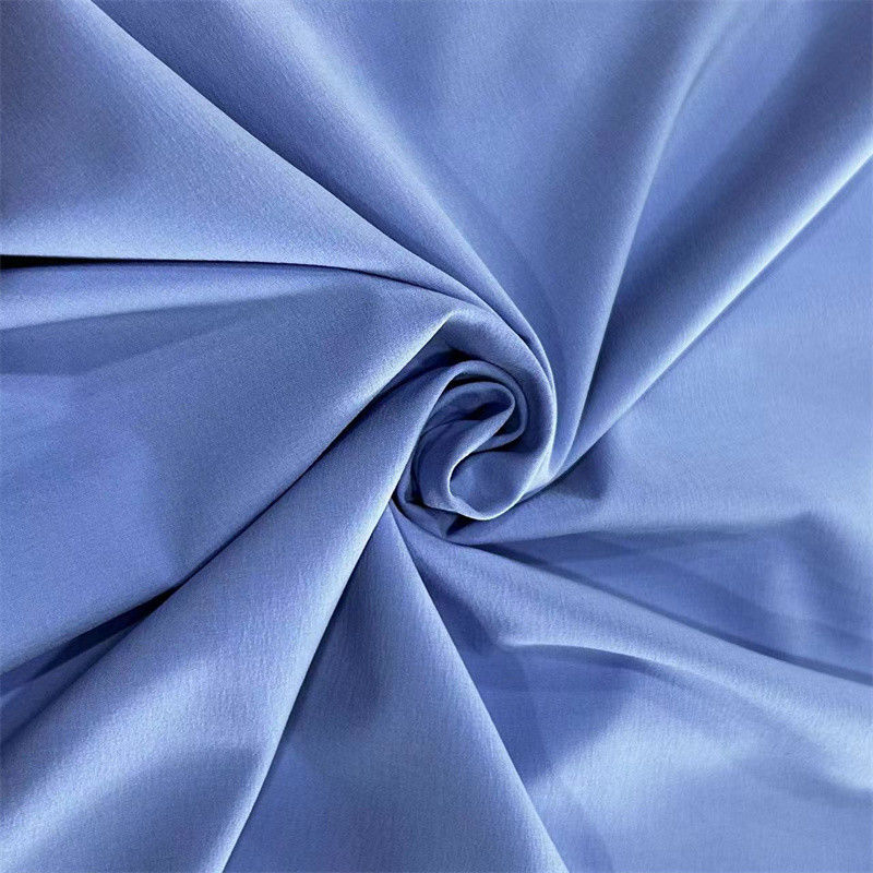 50D Geri Dönüştürülmüş PET Kumaş 50D+20D*50D+20D 90GSM 4 Way Stretch Polyester Spandex Kumaş