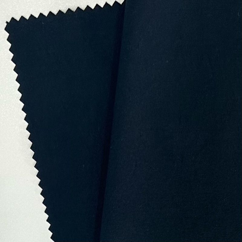 150D Çift Çekirdekli Yarım Parlak Sürdürülebilir Geri Dönüştürülmüş Kumaş Poliester Warp Stretch Kumaş 186GSM