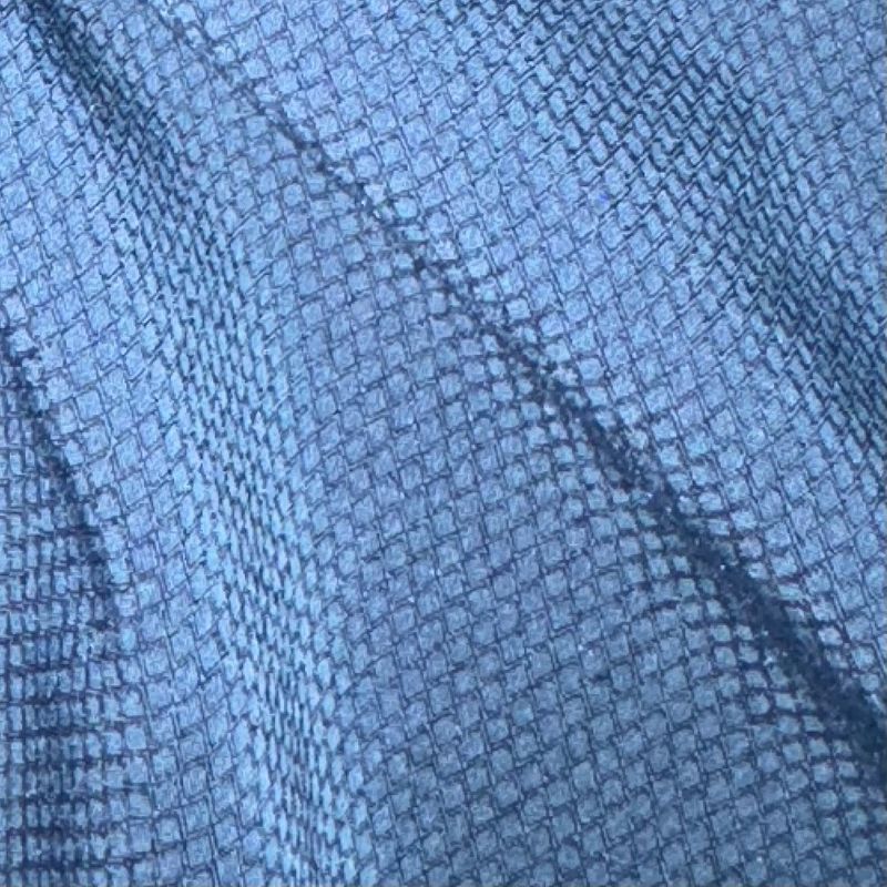Geri dönüştürülmüş Premium Polyester Double Yarn Warp Stretch Diamond Plaid Fabric 75D+40D*75D+40D 145GSM
