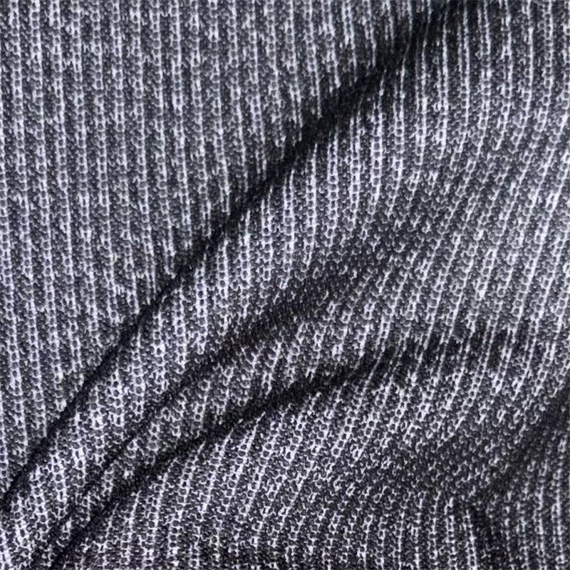 Polyester karışımlı örgü germe plaid / Gingham kumaş 50D*50D+50D+40D/100D+40D 94% Geri dönüştürülmüş polyester 6% Spandex
