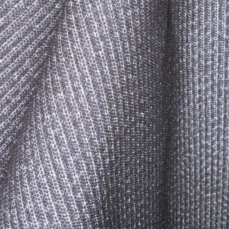 Polyester karışımlı örgü germe plaid / Gingham kumaş 50D*50D+50D+40D/100D+40D 94% Geri dönüştürülmüş polyester 6% Spandex