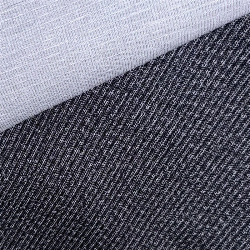 Polyester karışımlı örgü germe plaid / Gingham kumaş 50D*50D+50D+40D/100D+40D 94% Geri dönüştürülmüş polyester 6% Spandex
