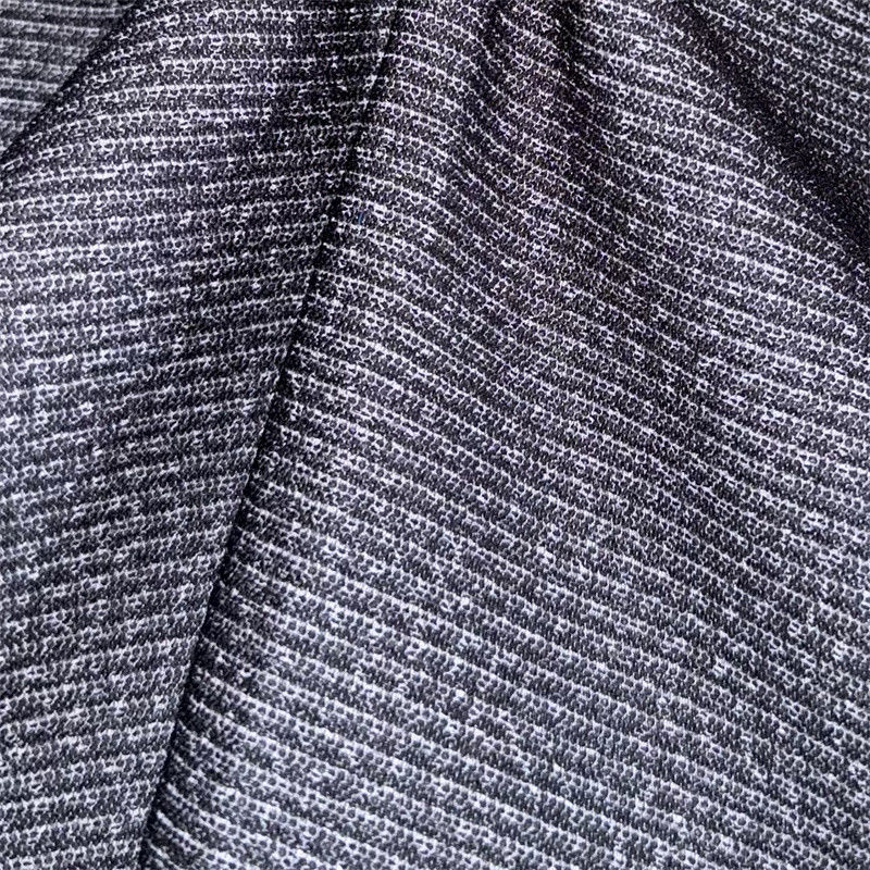 Polyester karışımlı örgü germe plaid / Gingham kumaş 50D*50D+50D+40D/100D+40D 94% Geri dönüştürülmüş polyester 6% Spandex
