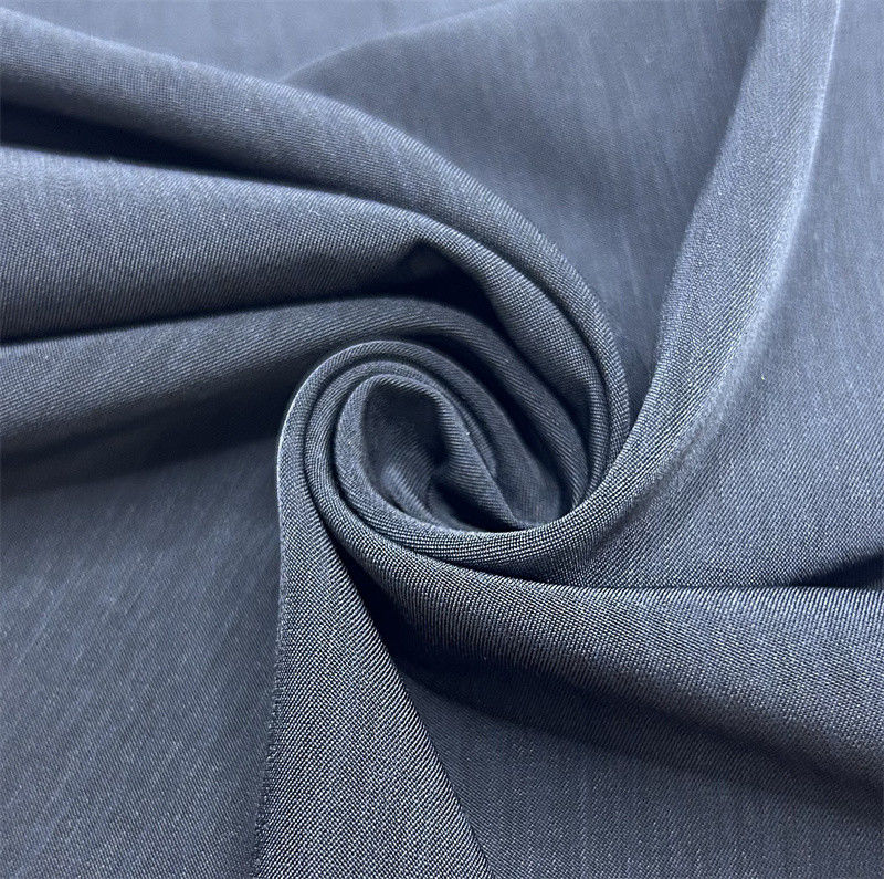 Mat Half Twill Dikey Çizgi Yıkanmış Kadife Tişört / Bluz Eteği Ceket / Ceket Geri Dönüştürülmüş Poliester Kumaş Toptan Satış
