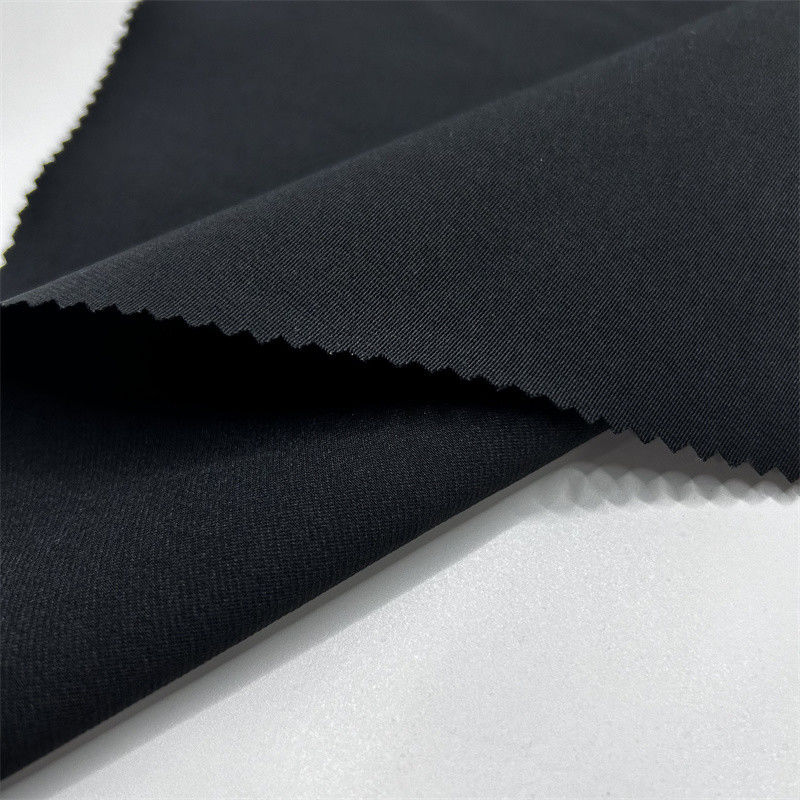 Soğuk ipek pamuk karışımı T800 Twist 100% geri dönüşümlü polyester kumaş Ceketler Ceketler Pantolonlar