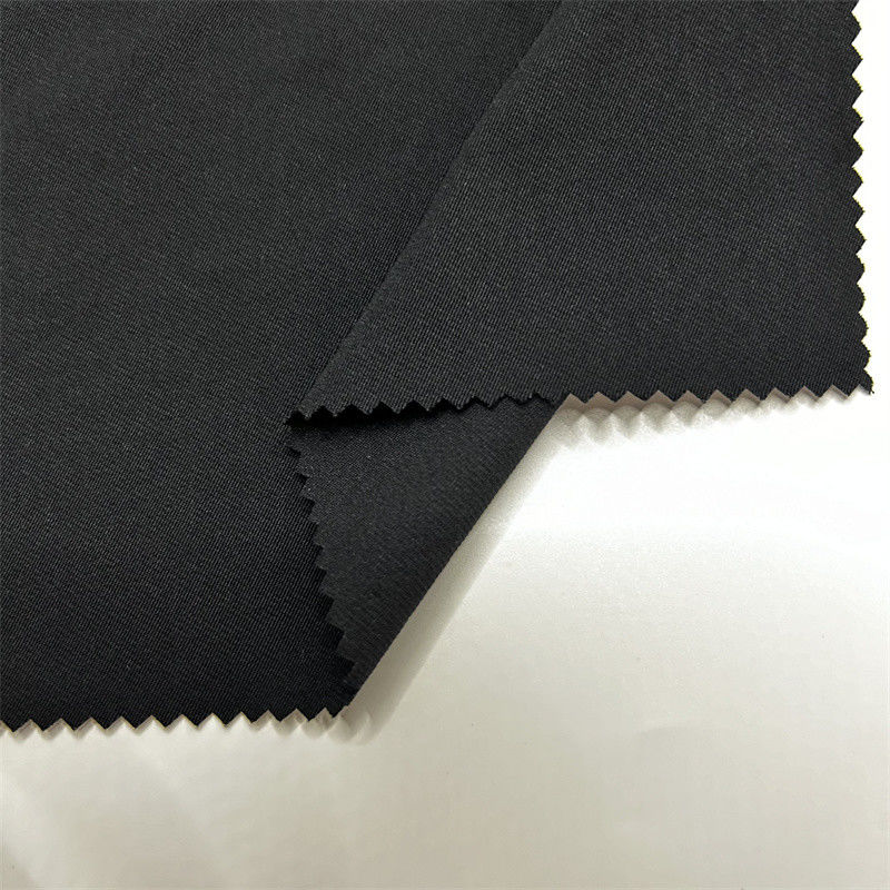 Soğuk ipek pamuk karışımı T800 Twist 100% geri dönüşümlü polyester kumaş Ceketler Ceketler Pantolonlar