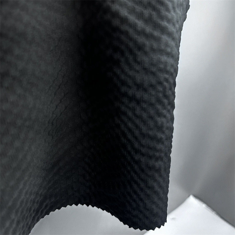 Polyester T400 Dikey Şerit Pearl Dot 75D Kasyon+75DT400*75D Dikey Şerit Konveks Balon Efekti