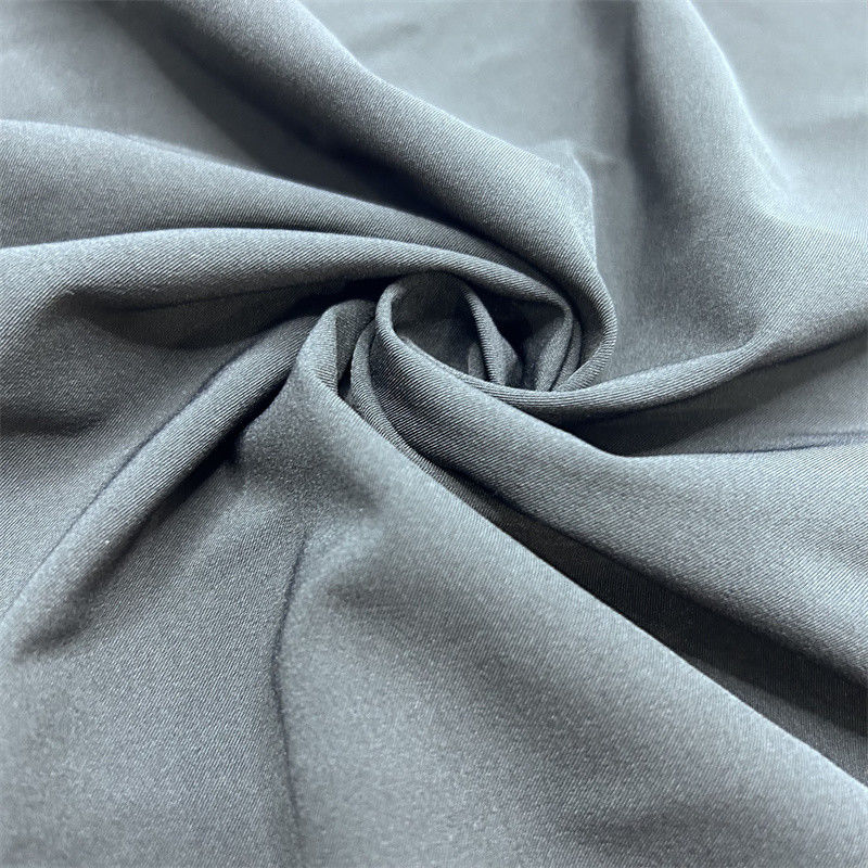 75D Geri Dönüştürülmüş Poliester Spandex Kumaş Mat 2/1 Twill Dört Taraf Elastik 75D+40D*75D+40D Yüzeyi Hassas