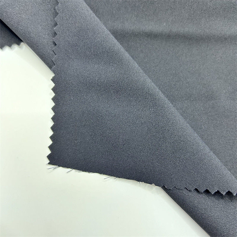 75D Geri Dönüştürülmüş Poliester Spandex Kumaş Mat 2/1 Twill Dört Taraf Elastik 75D+40D*75D+40D Yüzeyi Hassas